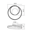 Aplică LED modernă neagră 30W 2700/3000/4000K Torsion 01-4356 Redo